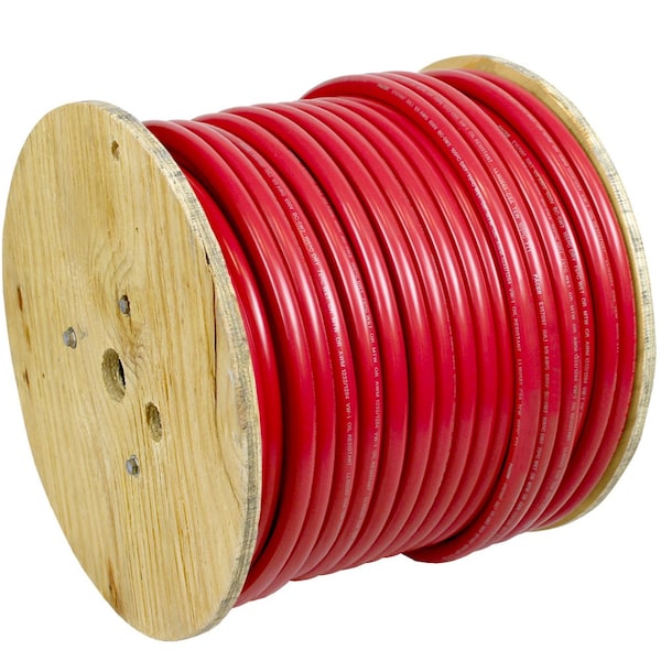 Pacer Red 2 AWG Battery Cable, 250'